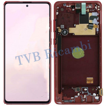 Samsung Note10Lite N770F Display ORIGINALE con Frame Service Pack Rosso