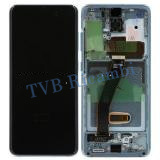 Samsung S20 4G S20 5G G980F G981B Display ORIGINALE + Cornice Service Pack Blu