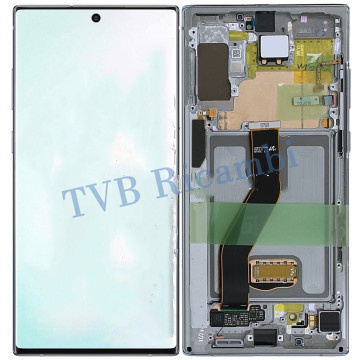Samsung Note10Plus N975F N976F Display ORIGINALE con Frame Service Pack Argento