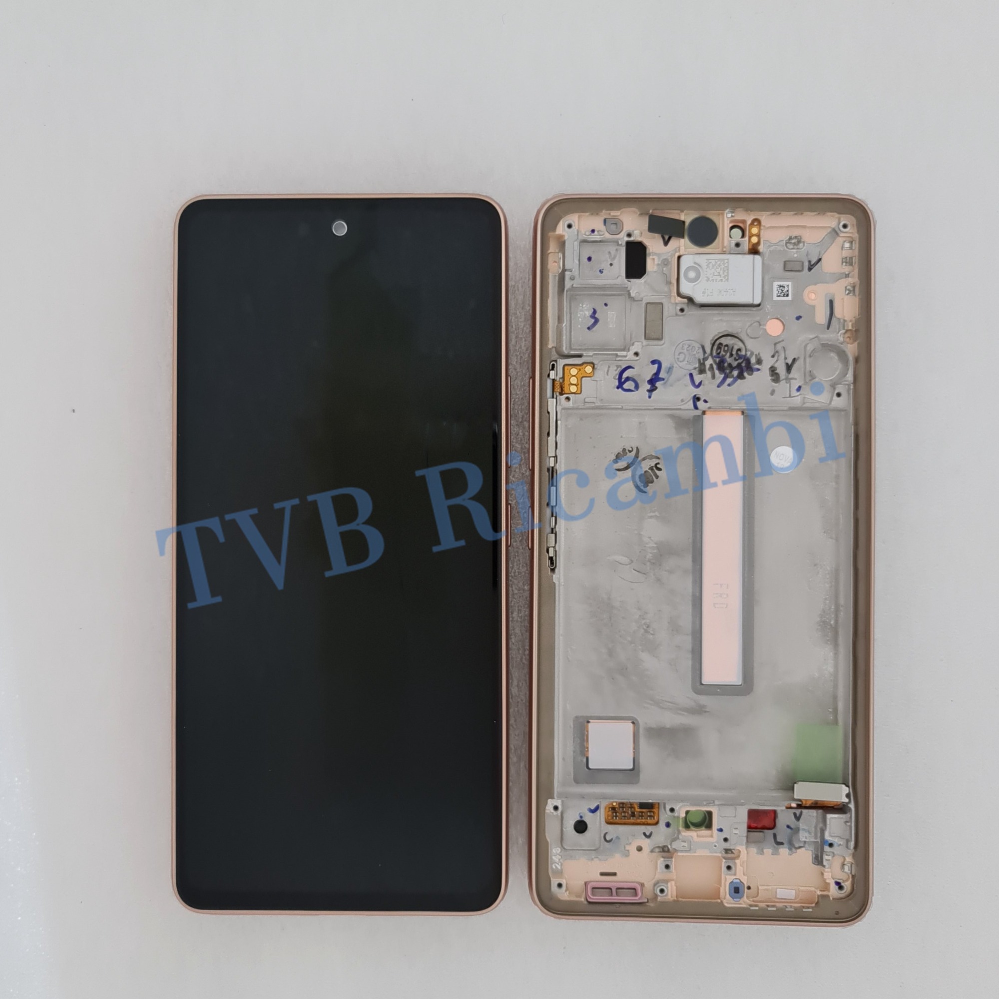 Samsung A536B A53 5G 2022 Display ORIGINALE con Frame Service Pack Oro