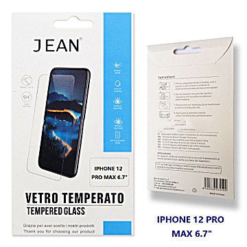 Iphone 12Pro MAX Pellicola Temperata Antistatica A Schermo Intero (1 pezzi)