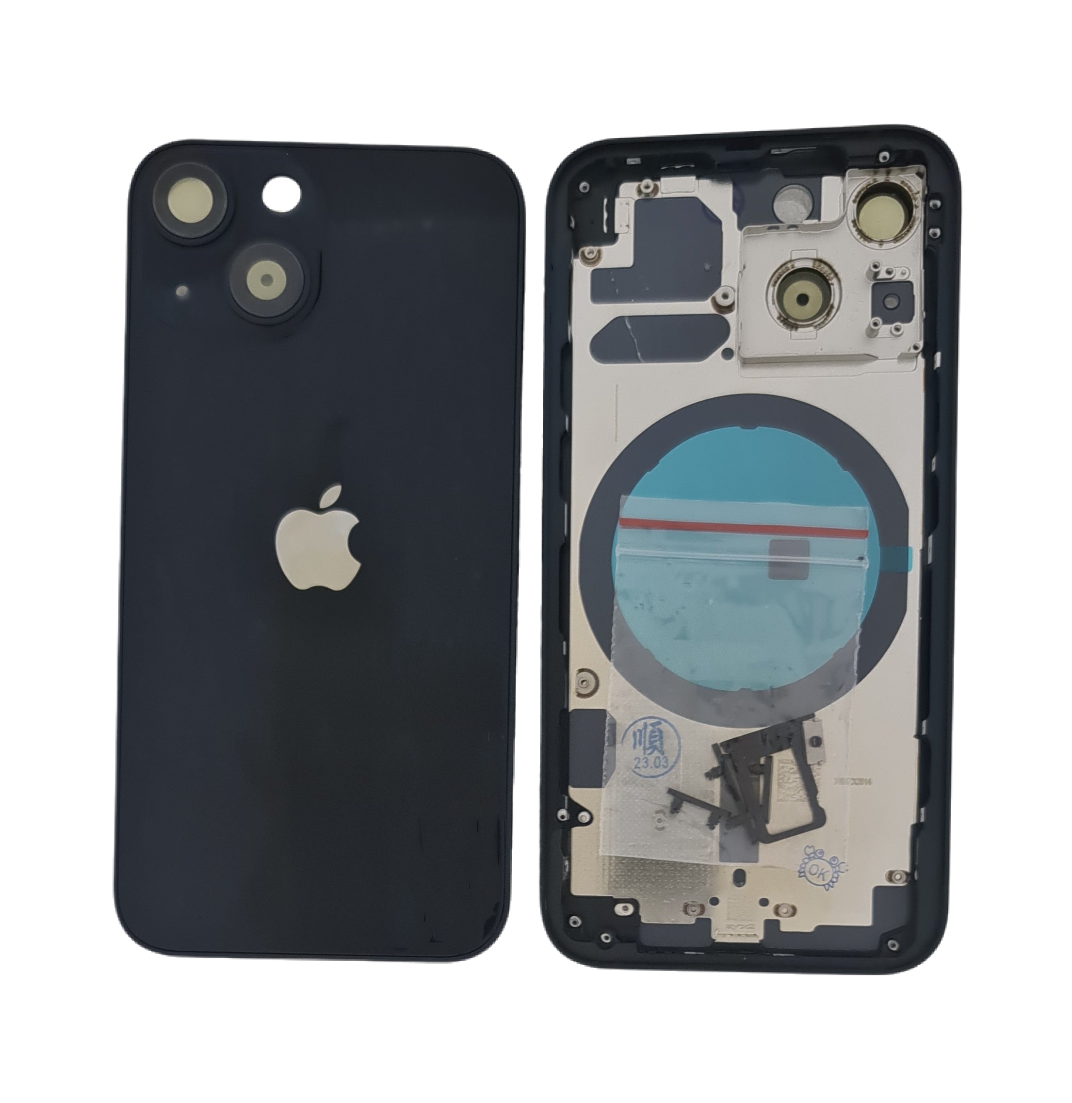 Iphone 13Mini Cover Posteriore Completo SENZA Ricambi Nero