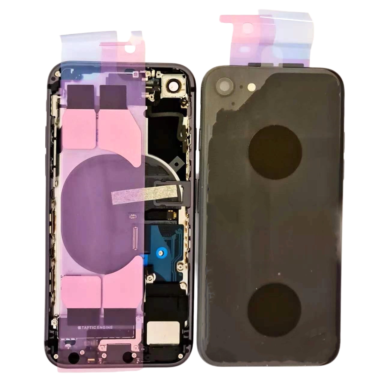 Iphone 8G Cover Posteriore Completo Con Ricambi Nero