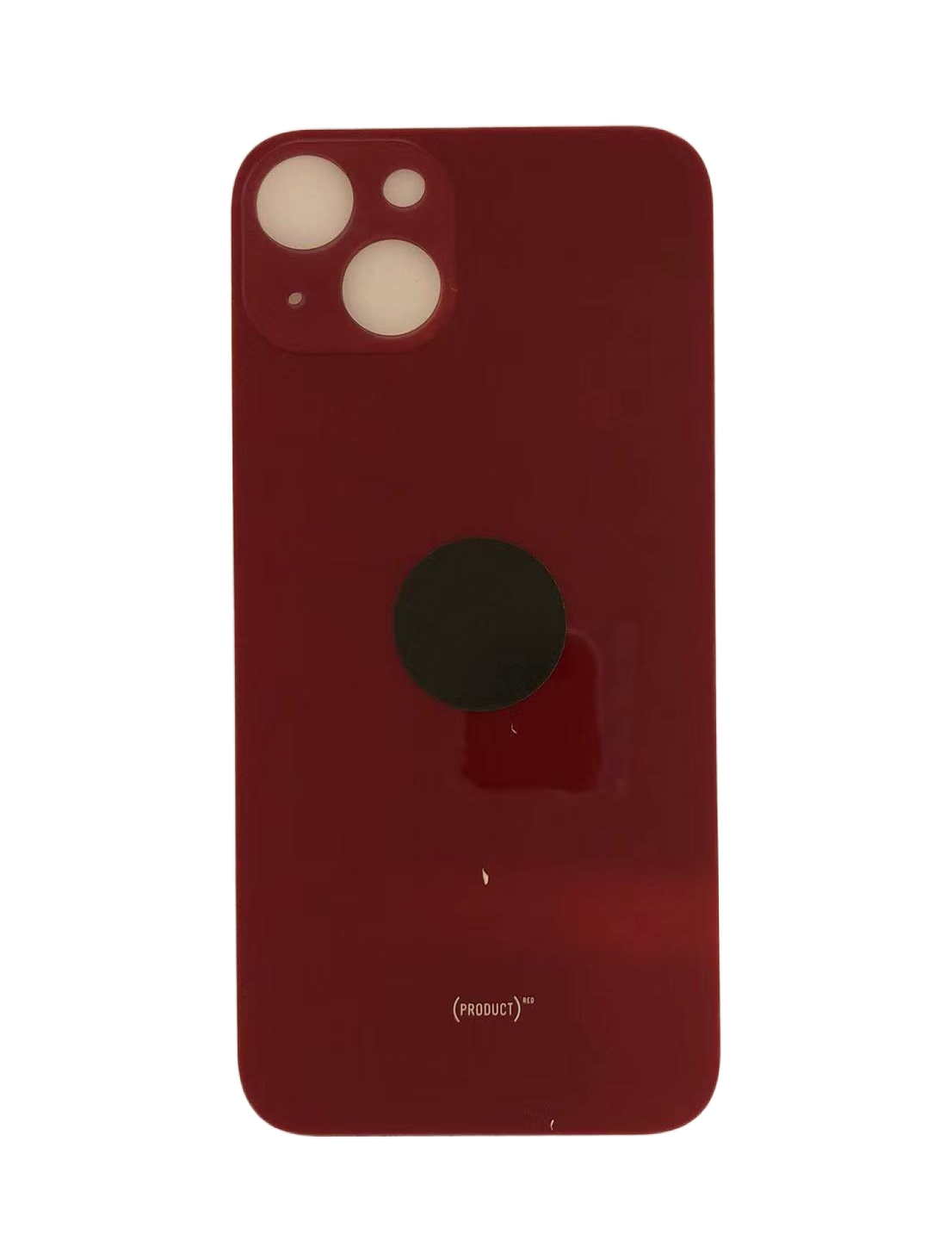 Iphone 13 Cover Posteriore Di Vetro (Buco Grande) Rosso