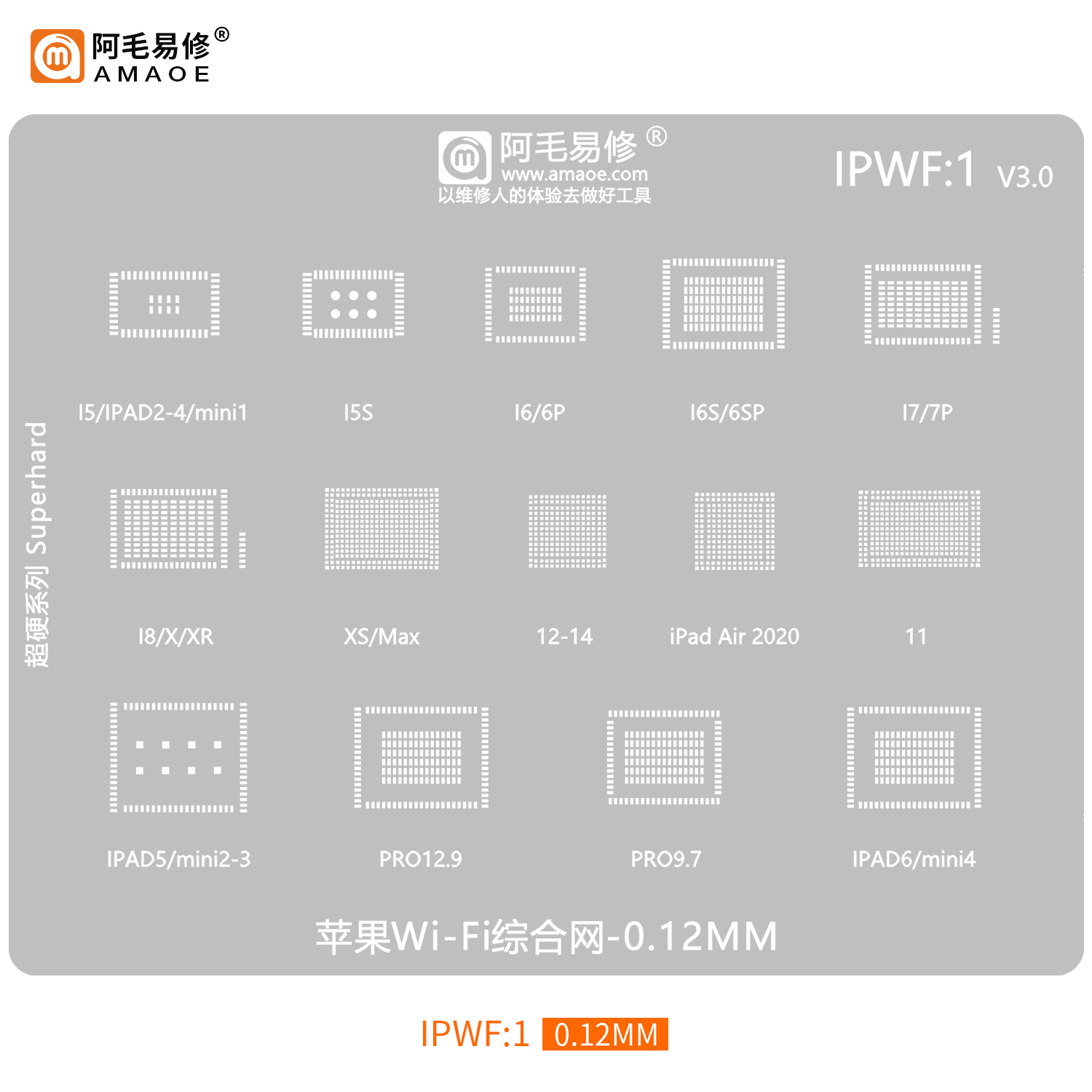 BGA Reballing stencil phone Wifi (IPWF1)
